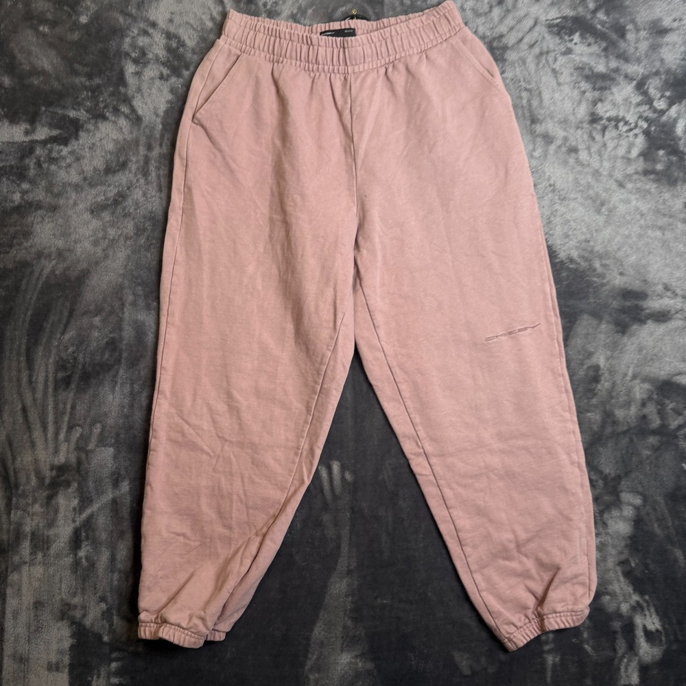 Oakley Relaxed Fit Joggers Dusty Pink Size Large Heavy Cotton Elastic Wasitband